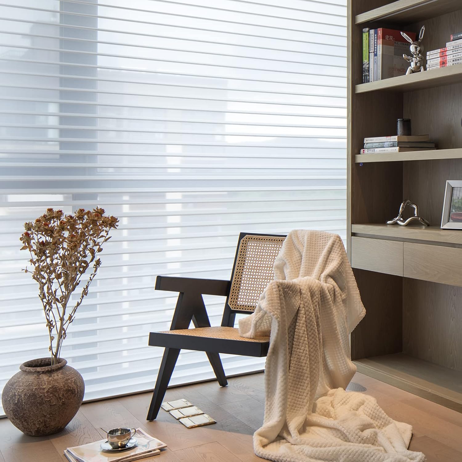 VIDEMA Shangri-la Shades Light Filtering Series Motorized Roller Shade
